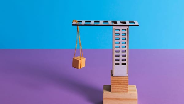 bstract image of a structured system held in balance without directional cues, representing governance based on limits rather than forecasts.